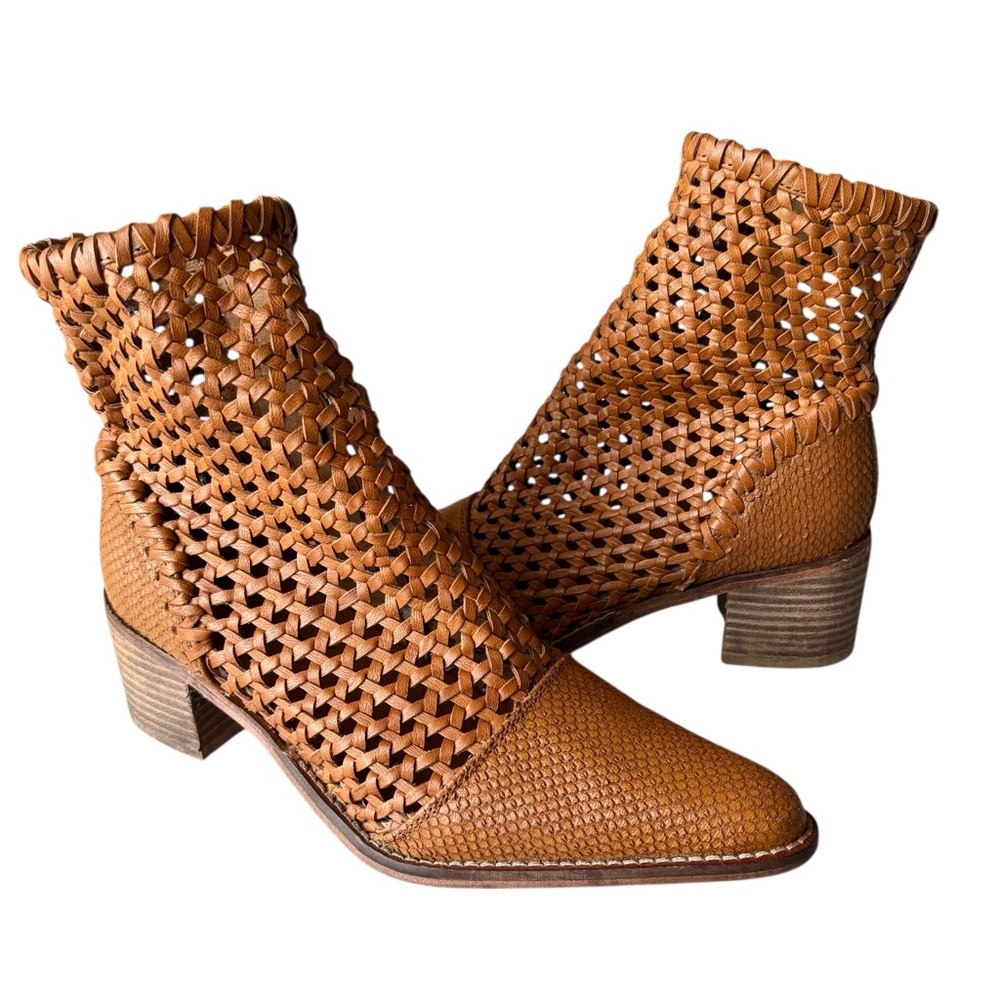 Free People In The Loop Woven Leather Boots - Picture 5 of 13